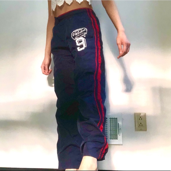 Retro Racing Pant with Red Stripes - Picture 1 of 4